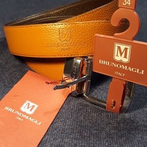Bruno Magli dark/cognac brown reversible belt